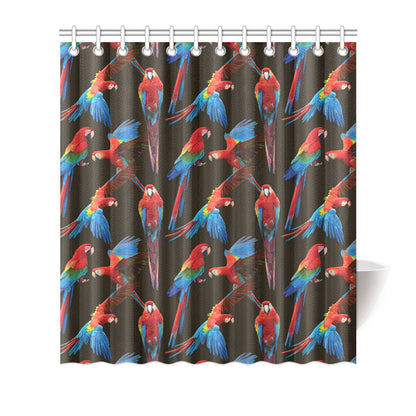 Macaw Pattern Print Design 04 Shower Curtain