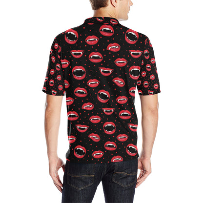 Halloween Pattern Print Design 01 Men Polo Shirt