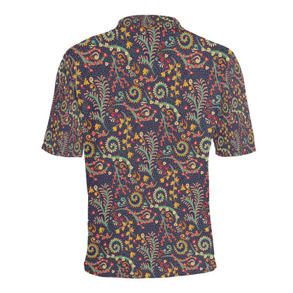 Bohemian Pattern Print Design 08 Men Polo Shirt