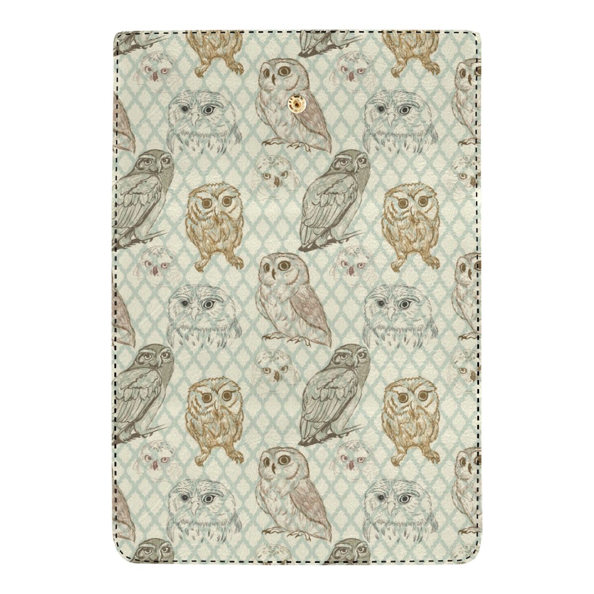 Owl Pattern Print Design A03 Women's Trifold Wallet