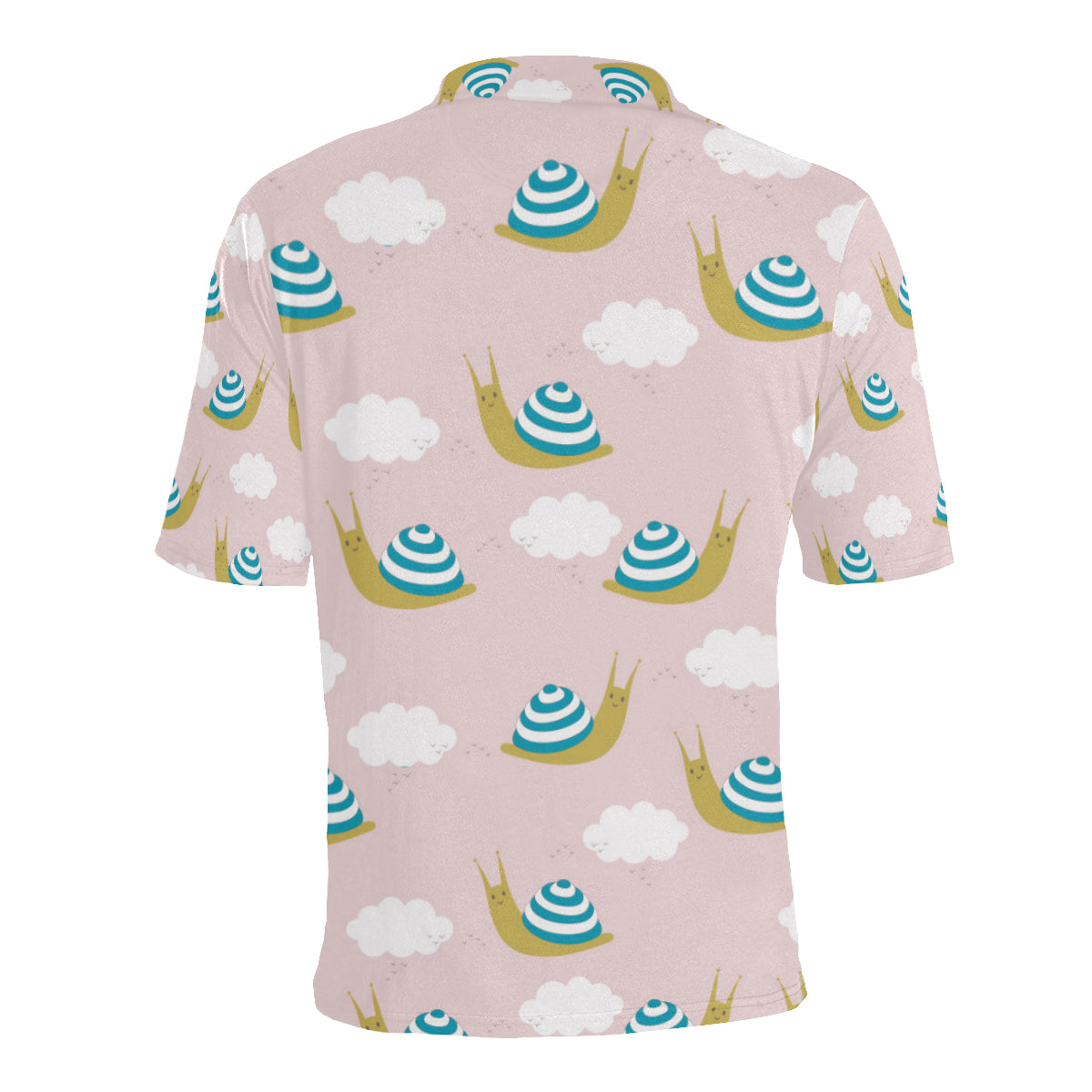 Snail Pattern Print Design 02 Men Polo Shirt