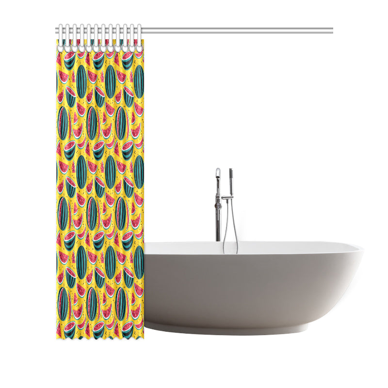 Watermelon Pattern Print Design WM02 Shower Curtain