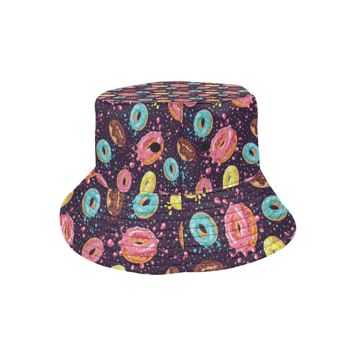 Donut Pattern Print Design DN03 Unisex Bucket Hat