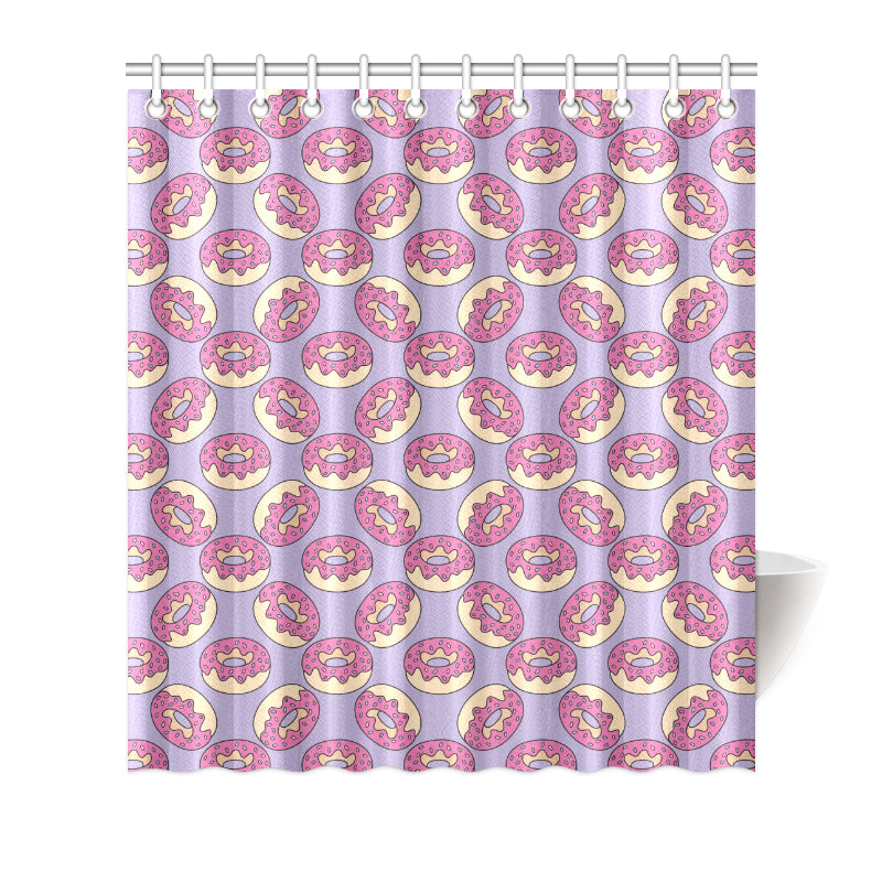 Donut Pattern Print Design DN015 Shower Curtain