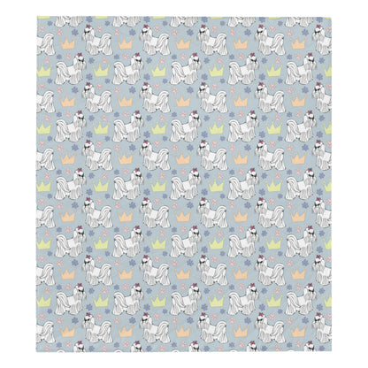 Maltese Pattern Print Design 04 Premium Quilt