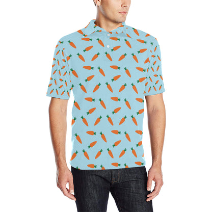 Carrot Pattern Print Design 03 Men Polo Shirt