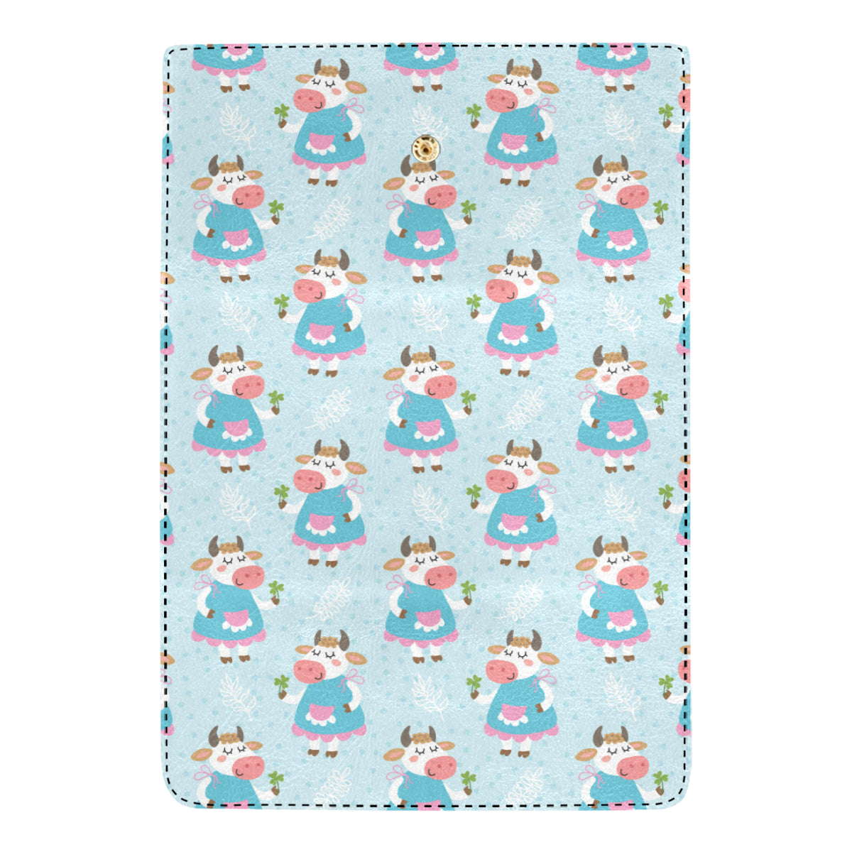 Cattle Happy Pattern Print Design 03 Women's Trifold Wallet
