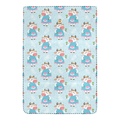 Cattle Happy Pattern Print Design 03 Women's Trifold Wallet