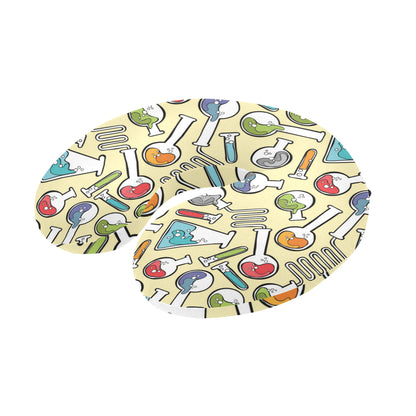 Chemical Pattern Print Design 04 U-Shaped Travel Neck Pillow