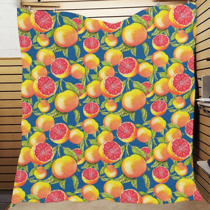Grapefruit Pattern Print Design GF04 Premium Quilt
