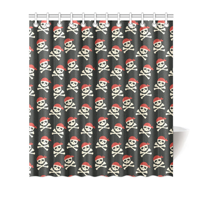 Pirate Pattern Print Design A04 Shower Curtain