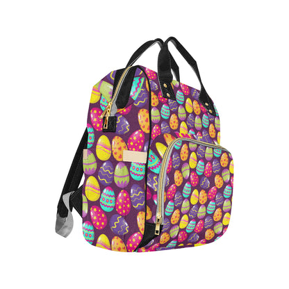 Easter Eggs Pattern Print Design RB04 Diaper Bag Backpack