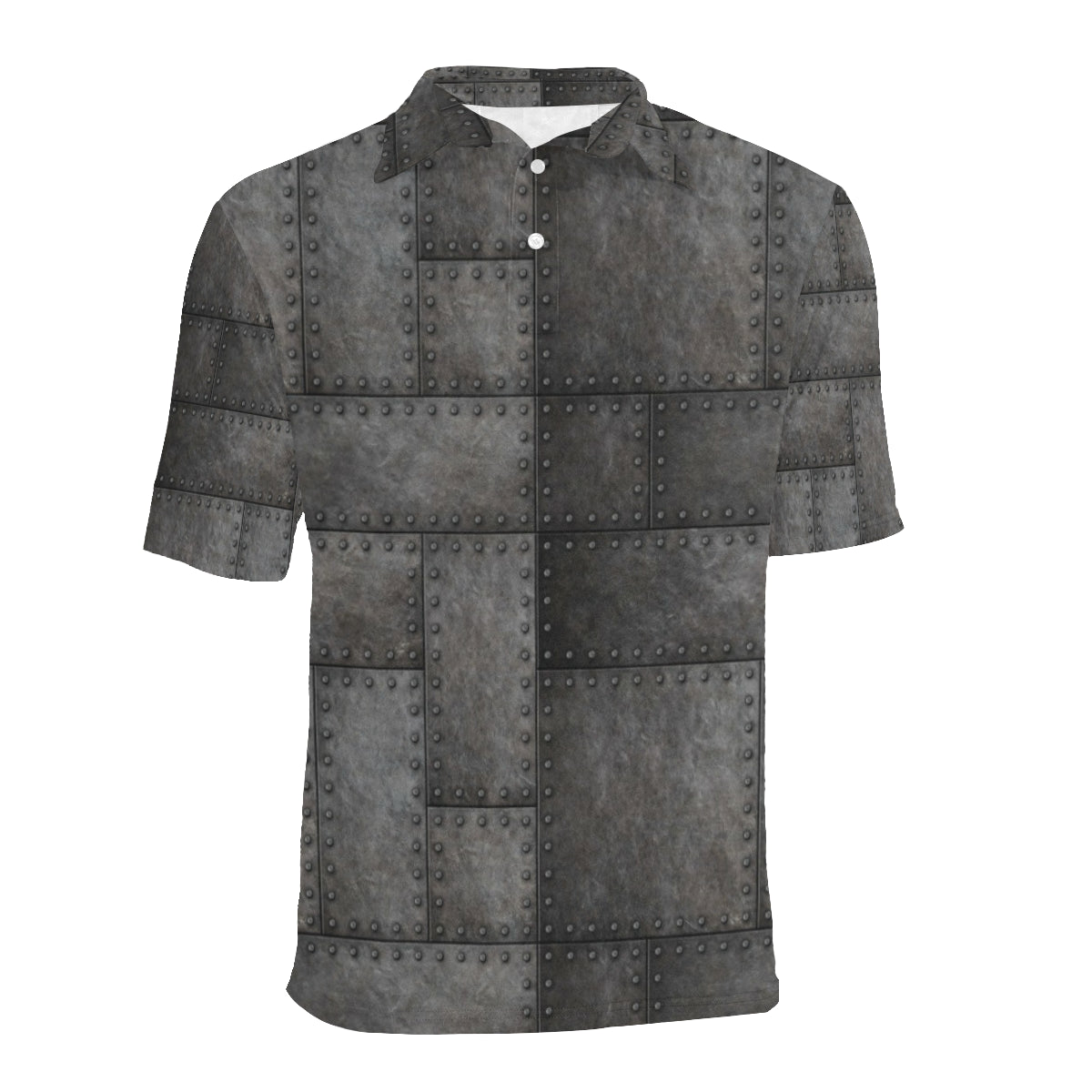 Armor Pattern Print Design 02 Men Polo Shirt