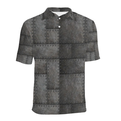 Armor Pattern Print Design 02 Men Polo Shirt