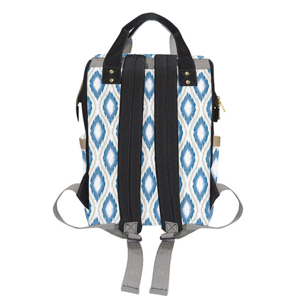 Ikat Pattern Print Design 02 Diaper Bag Backpack