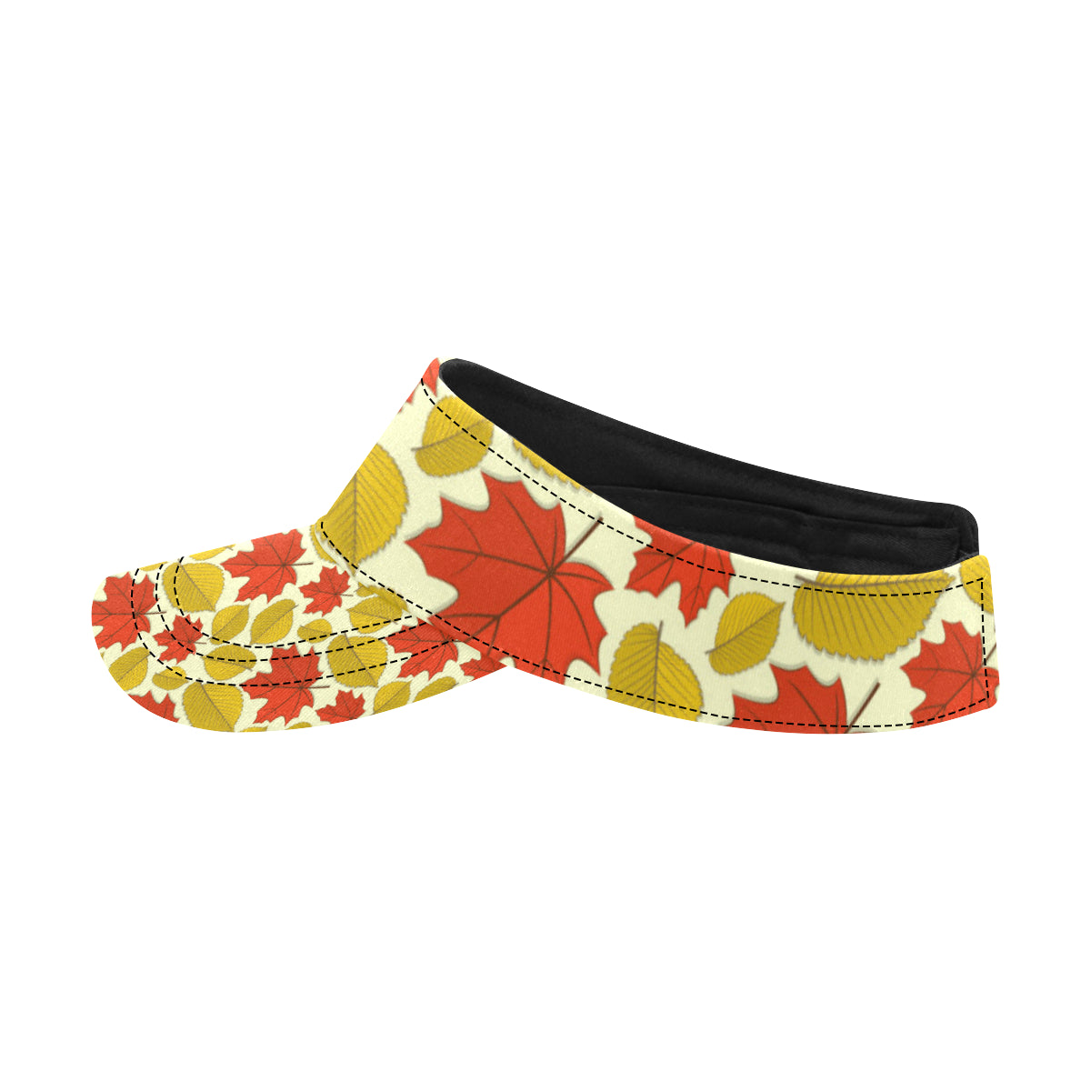 Elm Maple Leave Print Pattern Unisex Sun Visor
