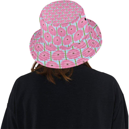 Gerberas Pattern Print Design GB01 Unisex Bucket Hat