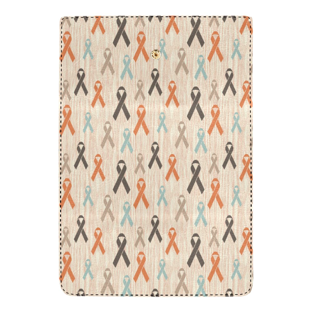 Cancer Awareness Pattern Print Design 01 Women's Trifold Wallet