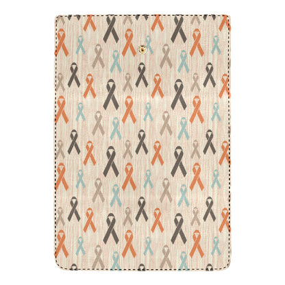 Cancer Awareness Pattern Print Design 01 Women's Trifold Wallet