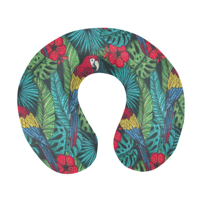 Parrot Pattern Print Design A05 U-Shaped Travel Neck Pillow