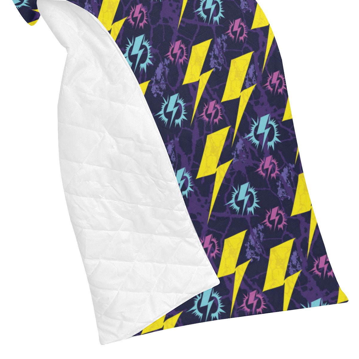 Lightning Thunder Pattern Print Design 01 Premium Quilt