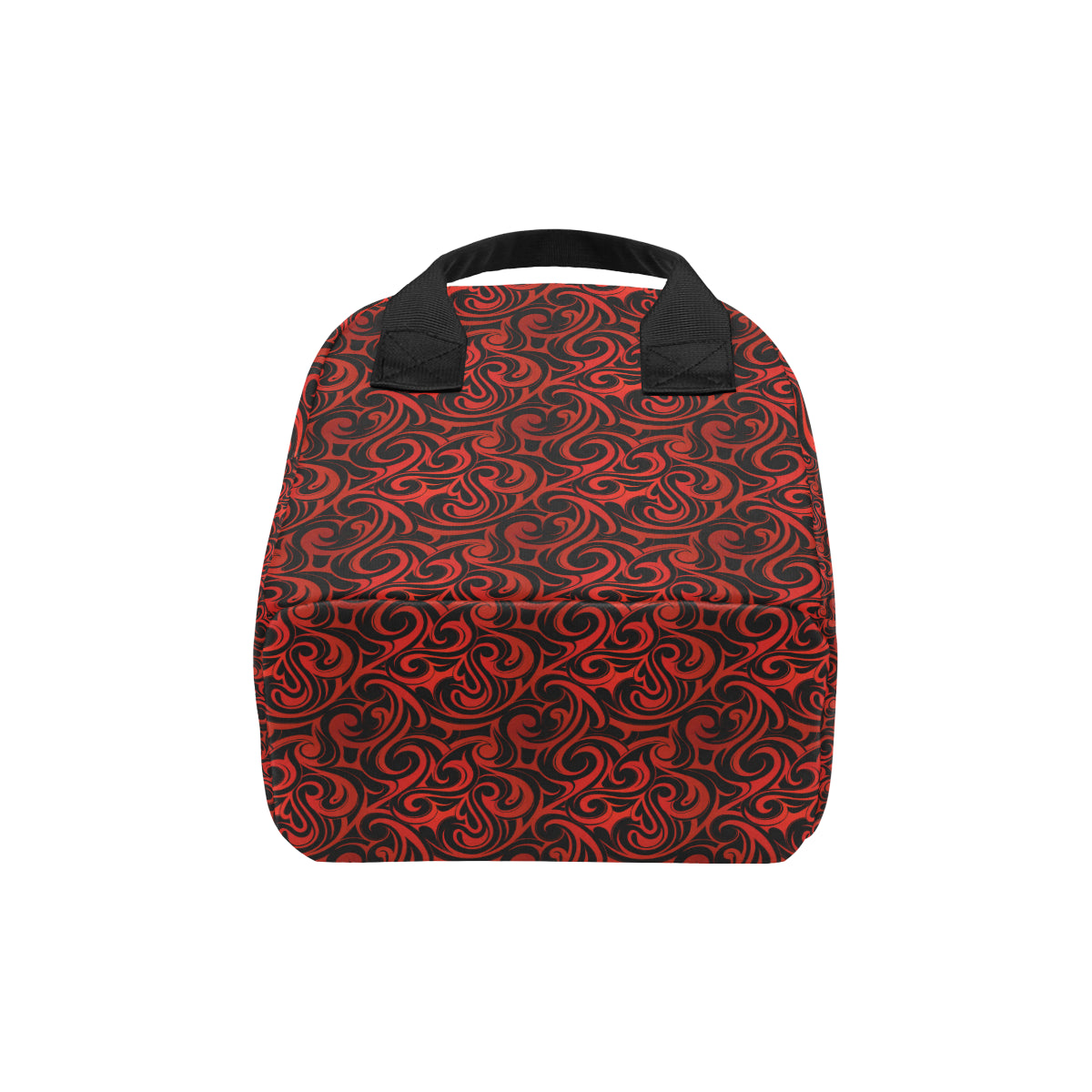 Maori Red Black Themed Design Insulated Lunch Bag