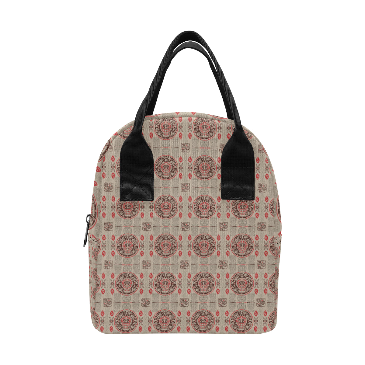 Calendar Aztec Print Pattern Insulated Lunch Bag