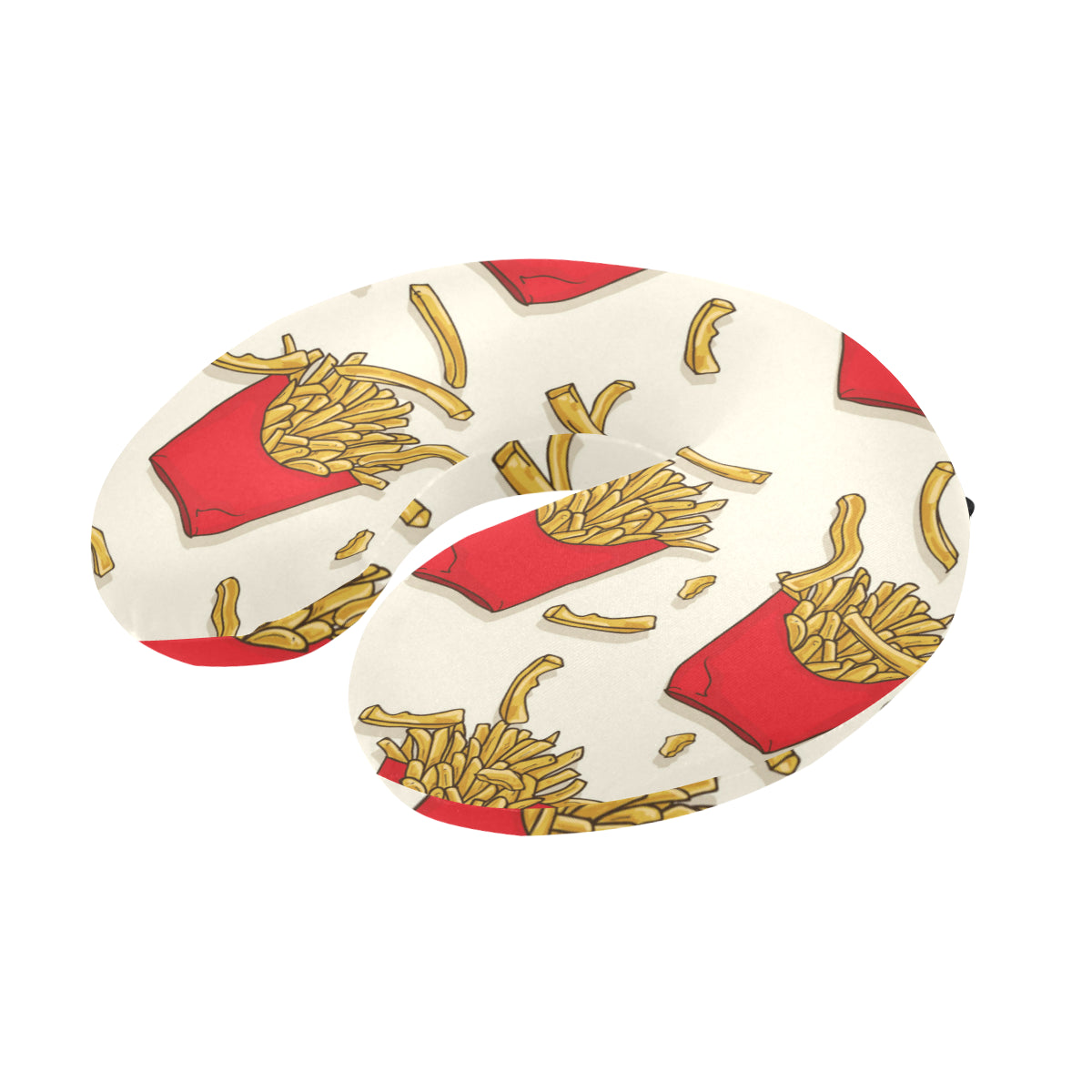 French Fried Pattern Print Design 01 U-Shaped Travel Neck Pillow