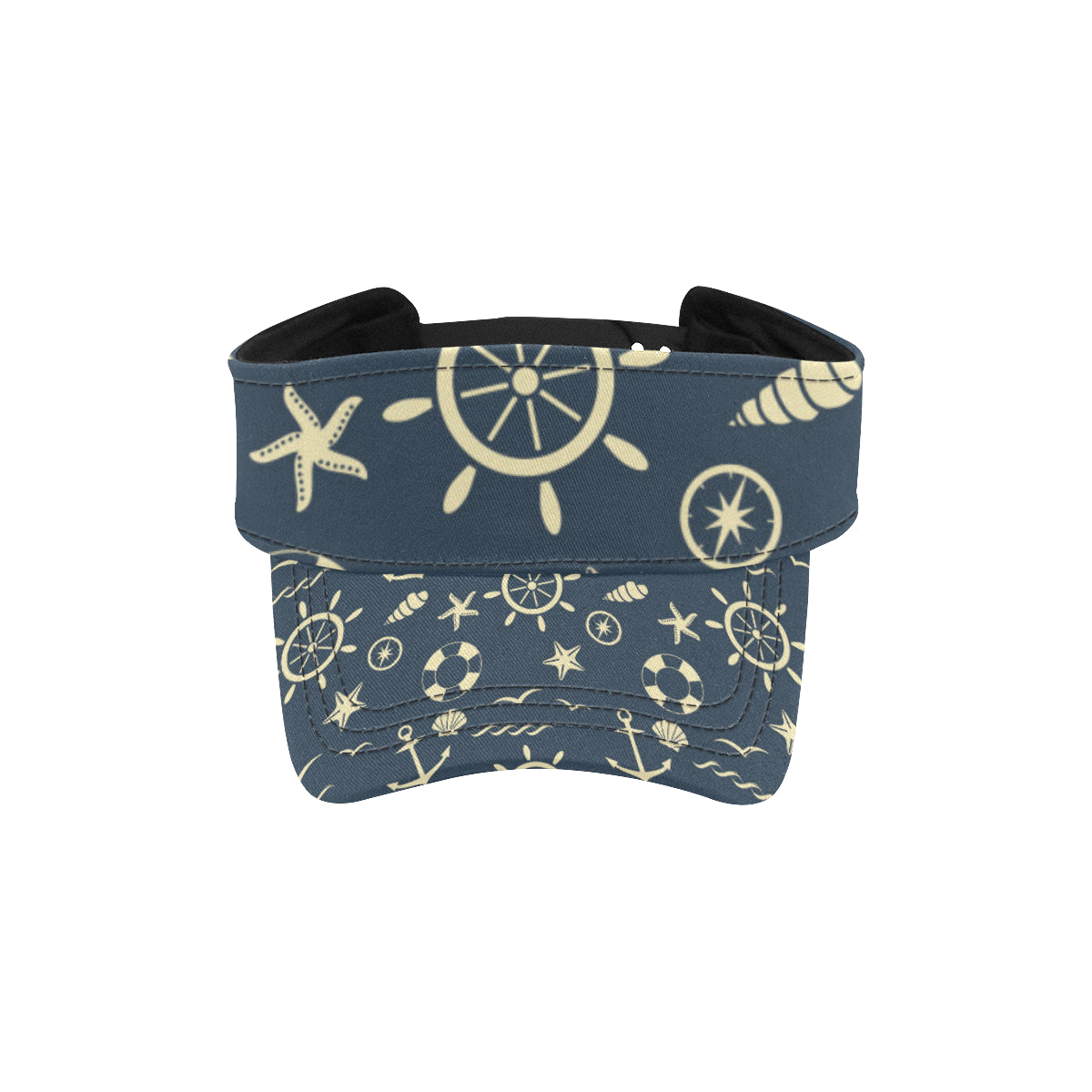Nautical Pattern Print Design A01 Unisex Sun Visor