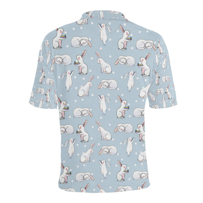 Rabbit Pattern Print Design RB06 Men Polo Shirt