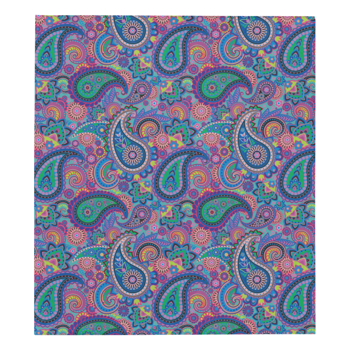 Paisley Colorful Pattern Print Design A02 Premium Quilt