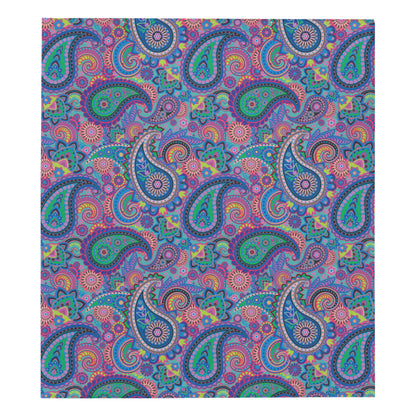 Paisley Colorful Pattern Print Design A02 Premium Quilt