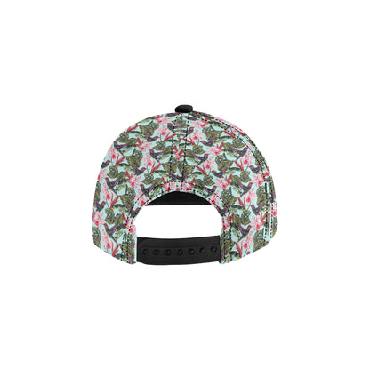 Hummingbird Cute Themed Print Snapback Cap