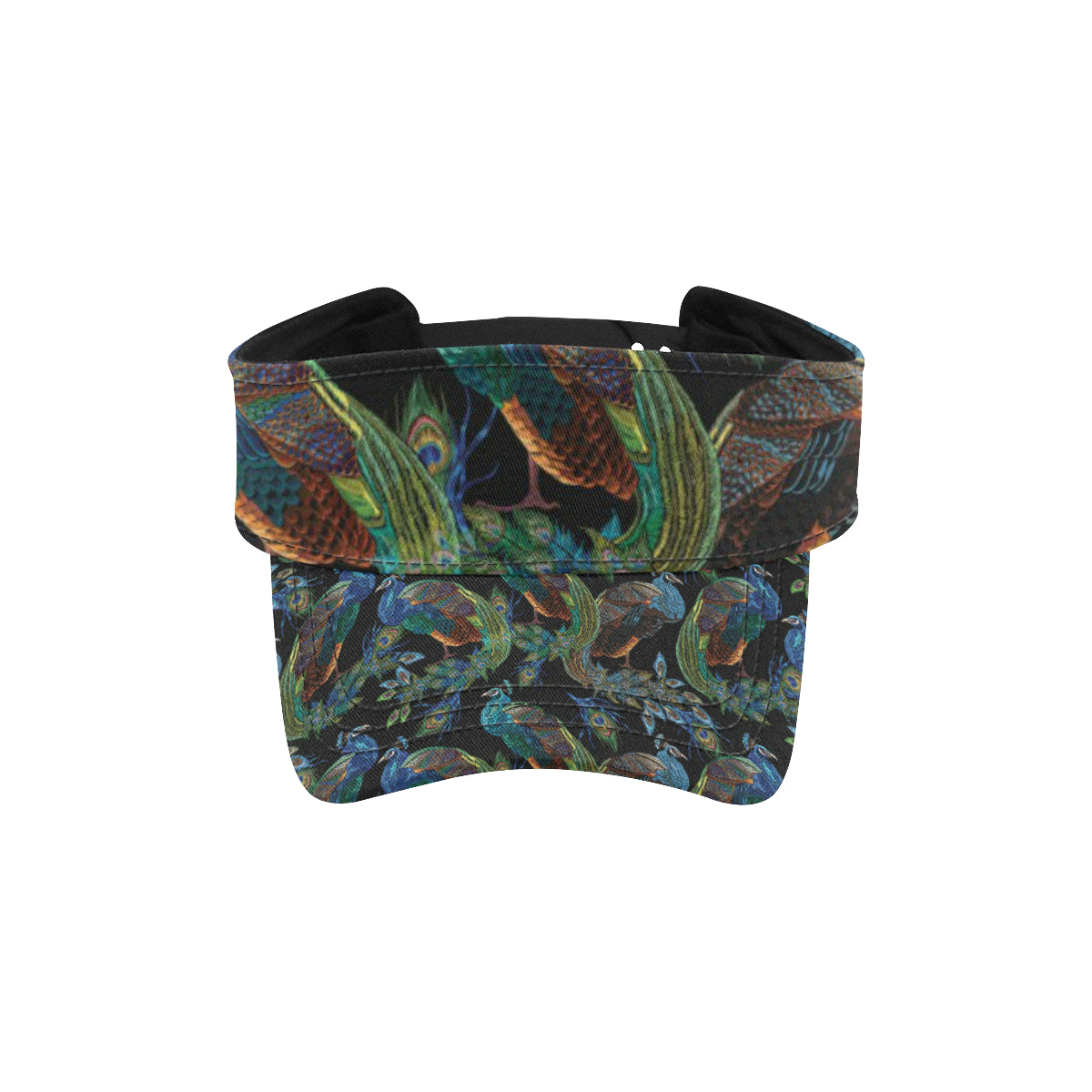 Peacock Pattern Print Design A04 Unisex Sun Visor