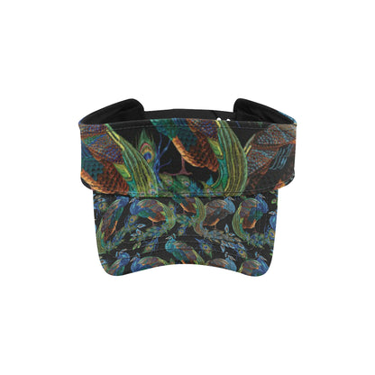 Peacock Pattern Print Design A04 Unisex Sun Visor