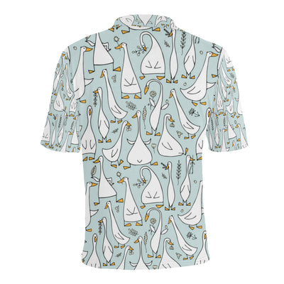 Goose Pattern Print Design 03 Men Polo Shirt