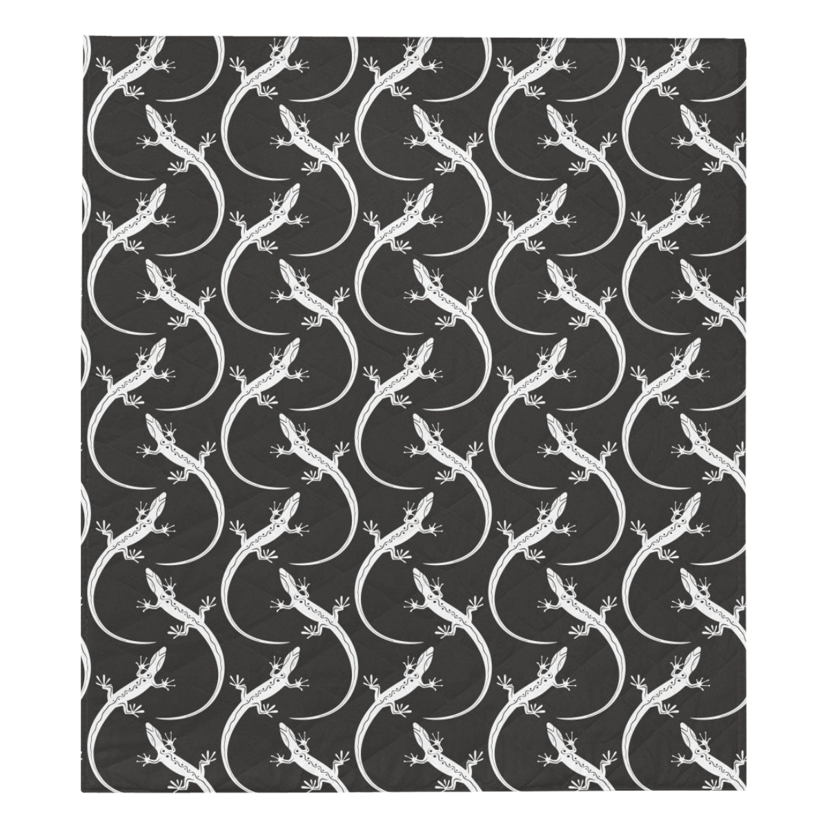 lizard Pattern Print Design 01 Premium Quilt