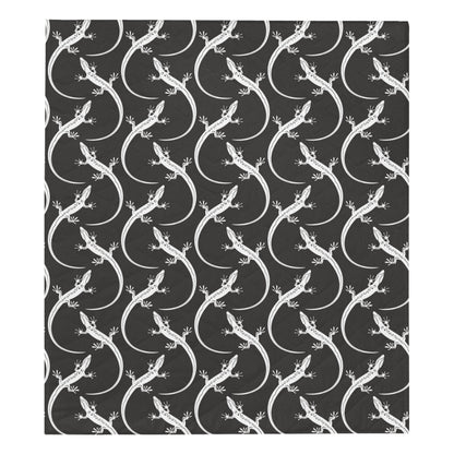 lizard Pattern Print Design 01 Premium Quilt