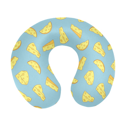 Cheese Pattern Print Design 04 U-Shaped Travel Neck Pillow