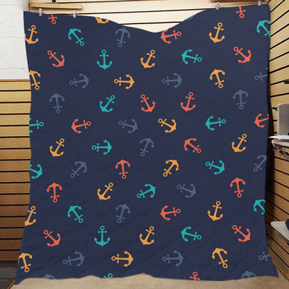 Anchor Pattern Print Design 05 Premium Quilt