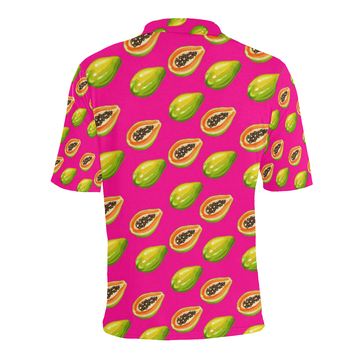 Papaya Pattern Print Design PP02 Men Polo Shirt