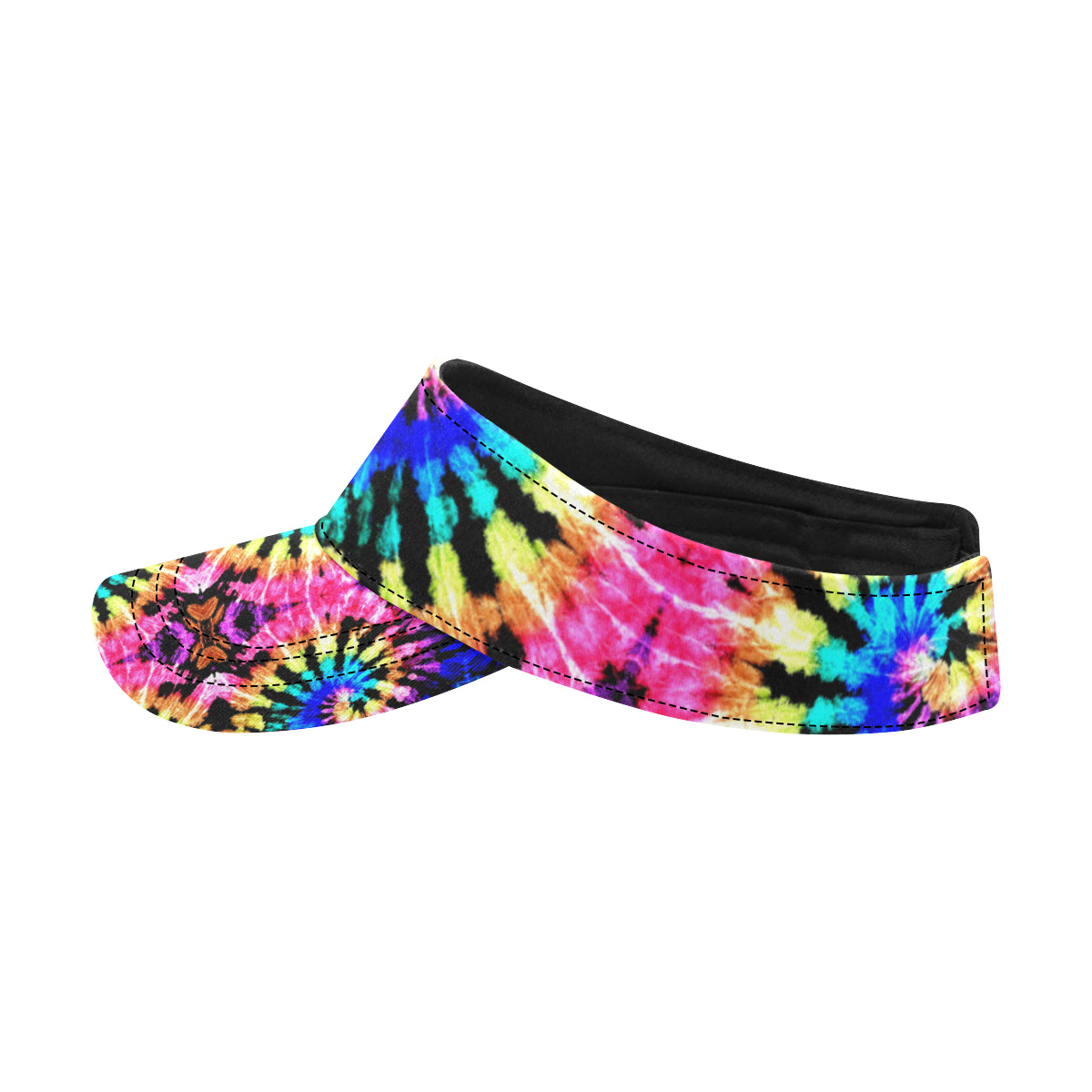 Tie Dye Rainbow Design Print Unisex Sun Visor