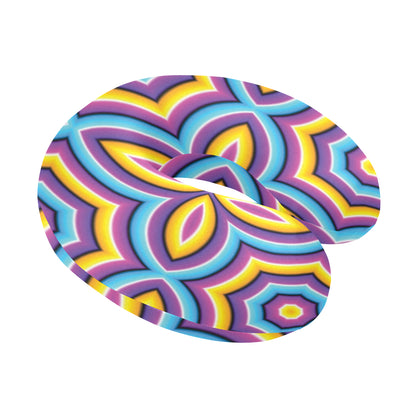 Optical illusion Pattern Print Design A03 U-Shaped Travel Neck Pillow