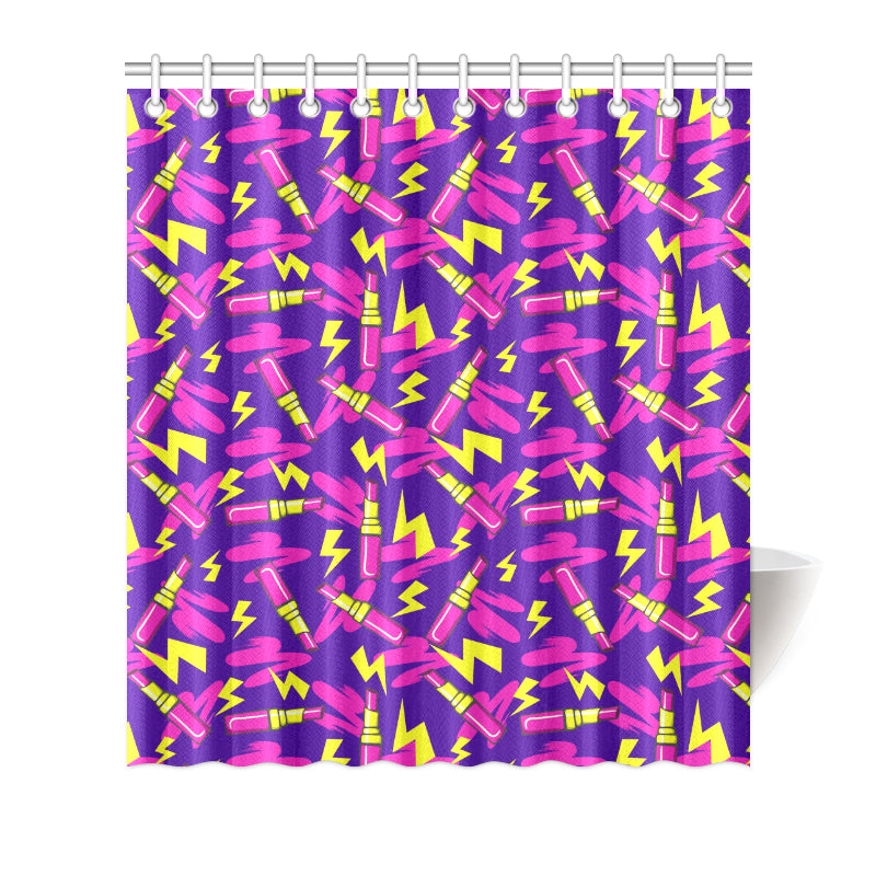Lipstick Pattern Print Design LT04 Shower Curtain