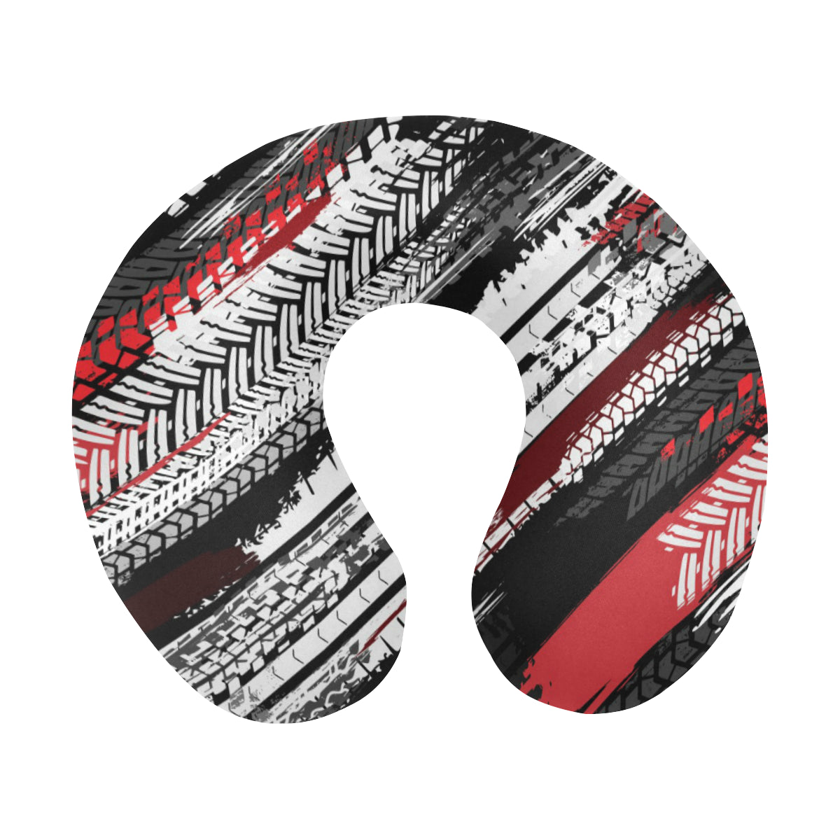 Racing Pattern Print Design A03 U-Shaped Travel Neck Pillow