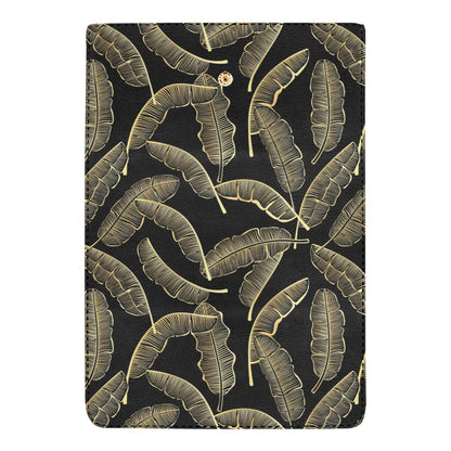 Banana Leaf Pattern Print Design BL07 Women's Trifold Wallet