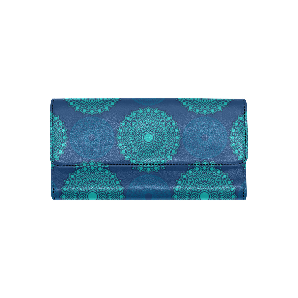 Medallion Pattern Print Design 04 Women's Trifold Wallet