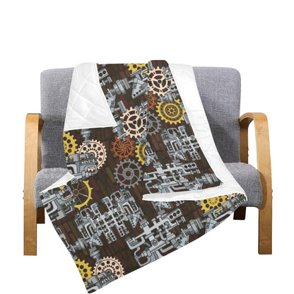 Mechanic Pattern Print Design 04 Premium Quilt