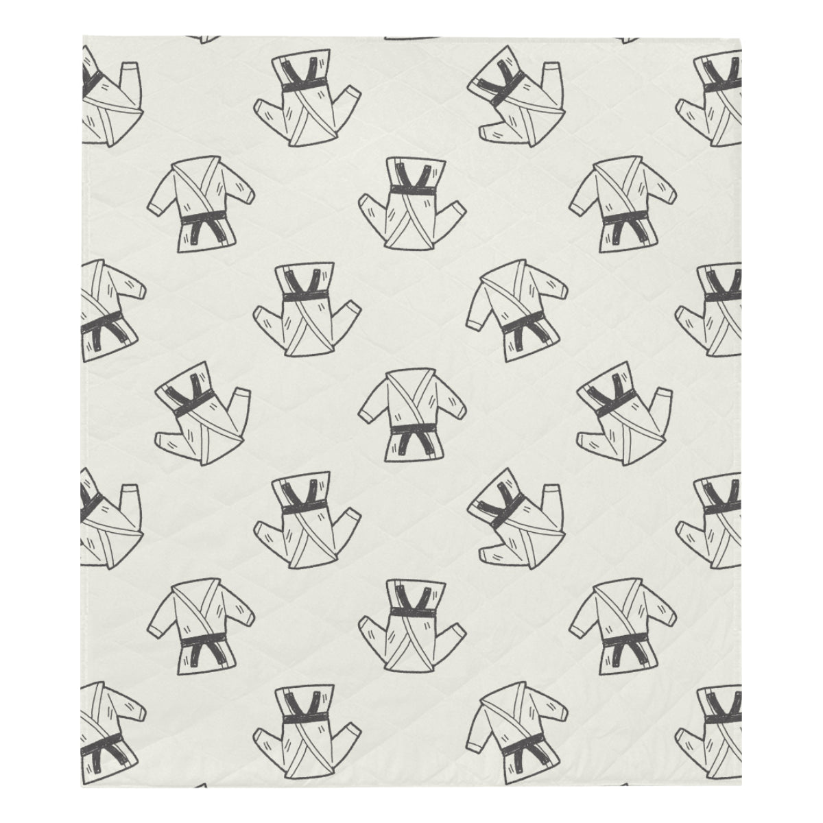 Karate Pattern Print Design 01 Premium Quilt