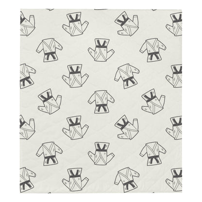 Karate Pattern Print Design 01 Premium Quilt
